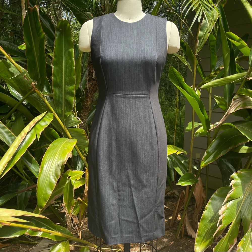 Calvin Klein Mid Length Grey Bodycon Dress